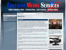 Tablet Screenshot of freedommediaservices.com